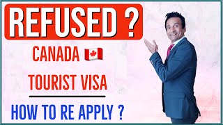 CANADA Tourist Visitor Visa Refused How to Re apply  Canada Immigration 2023 HIndi [upl. by Herbie]