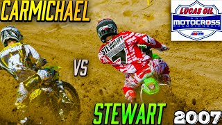 RICKY CARMICHAEL VS JAMES STEWART  2007 OUTDOORS [upl. by Aicylla982]