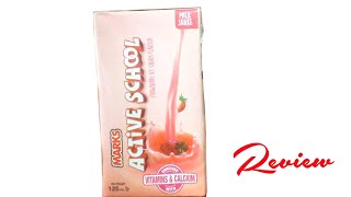 Marks  Active School juice  Milk Shake  Strewberry icecream Flavour  Review [upl. by Orimar876]