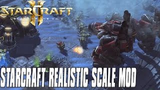 Starcraft Realistic Scale Mod  Thor is Here  Starcraft 2 Mod [upl. by Anaoy]