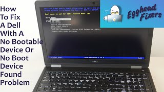 How To Fix A Dell With A No Bootable Device Or No Boot Device Found Problem by Certified Technician [upl. by Kcirreg]