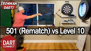 Rematch 501 Steel Tip vs Level 10 on DartConnect on Ironman Darts [upl. by Nuncia976]