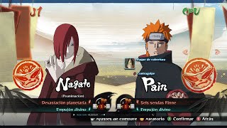 Nagato VS Pain y madara en superdificil naruto [upl. by Cybil]