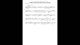 GMEA 20242025 MS Technical Etude Trumpet [upl. by Laband]