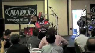 Dom Famularo plays Mapex Meridian Maple at Meridian Party [upl. by Estevan]