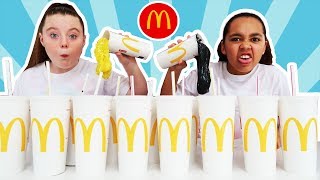 Dont Choose The Wrong McDonalds Milkshake Slime Challenge [upl. by Bowles]