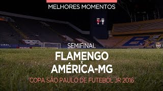 Melhores Momentos  Flamengo 2 x 1 AméricaMG  Copa São Paulo  22012016 [upl. by Popele]