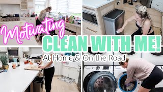 CLEAN WITH ME  CLEANING MOTIVATION AT HOME amp ON THE ROAD  STAYING ORGANIZED  Amandas Daily Home [upl. by Anilasor]