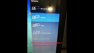 Atajo teclado para duplicar extender ampliar pantalla en Windows 10 [upl. by Adhamh764]