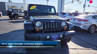 2010 Jeep Wrangler Unlimited Sahara Harvard Woodstock Belvedere Beloit Rockford [upl. by Normie692]