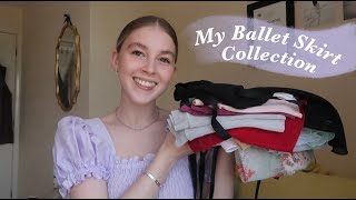 My Ballet Skirt collection and try on for 2021 balletskirts by lucinda bullet pointe and more [upl. by Pickard964]