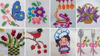 fascinating  cross stitch patterns  fascinante  patrones y gráficos de punto de cruz [upl. by Ailahtan]