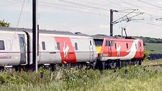 Bluntended class 91 and other ECML trains [upl. by Walli664]