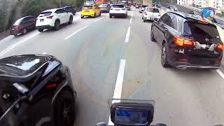 Mencelah Kesesakan Trafik di Bandar Kuala Lumpur  vStrom Santai [upl. by Ydualc738]