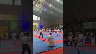 The bout Kumite WKF Rules karate wkf kumite shorts karatekid karatelife [upl. by Fabian194]