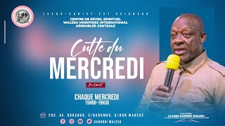 Direct  CULTE DU MERCREDI 27 MARS 2024 Avec Ev claude kabundi walesa [upl. by Grogan]