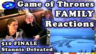 Game of Thrones FAMILY Reactions 510  STANNIS Defeated [upl. by Laurance]