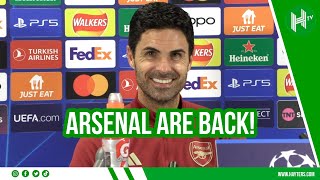 PROUD to be back in Champions League  Mikel Arteta [upl. by Enialahs]