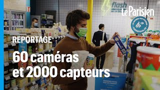 Carrefour Flash le premier magasin où le passage en caisse dure moins de 10 secondes [upl. by Ellimak320]