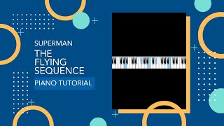 Superman The Flying Sequence piano tutorial [upl. by Aitekram900]