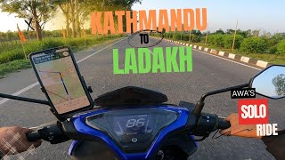 Delhi to Pathankot Kathmandu to Ladakh SOLO ride on YAMAHA Aerox 155 [upl. by Anaud]