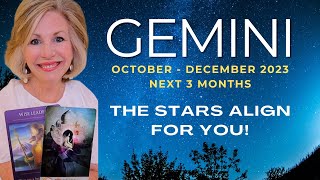 GEMINI  quotThe Stars Align For YOUquot OCTOBER  DECEMBER 2023  Next 3 Months Tarot Reading tarot [upl. by Yrogreg]