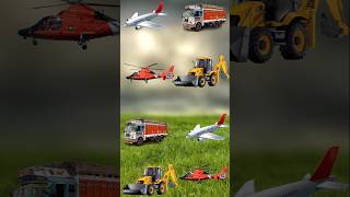 New Ragistan wale Aeroplane jcb truck Helicopter😜tractor youtuberjcb vfxshort jcbcatoonfun [upl. by Humo]