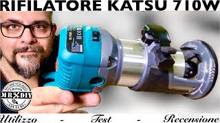 Fresatrice rifilatore KATSU Dopo un anno di utilizzo Recensione consigli accessori legno usare [upl. by Elaen]