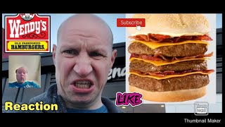 Reaction to Wendys Triple Baconator [upl. by Bust]