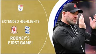 ROONEYS FIRST GAME  Middlesbrough v Birmingham City extended highlights [upl. by Merrile]