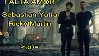 Karaoke Falta Amor al estilo de Sebastian Yatra y Ricky Martin [upl. by Renita770]