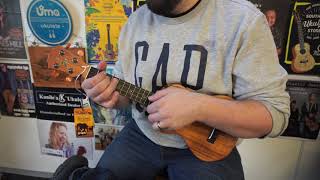 KoAloha Concert and Tenor Ukulele Sound Samples Gloss vs Satin [upl. by Yhtur]