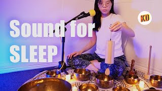 SLEEP soundly with Gratitude Tibetan Singing Bowl Healing Sound [upl. by Ehc]