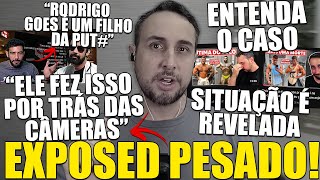 TRETA RODRIGO GOES SOFRE EXPOSED PESADO E É ACUSADO DE SER UM HIPÓCRITA PELO GORGO [upl. by Artimed]