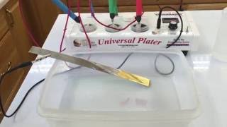 24K Gold Plating Stainless Steel  Brush Plating with Universal Plater Kit [upl. by Orvie]