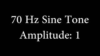 70 Hz Sine Tone Amplitude 1 [upl. by Ras932]