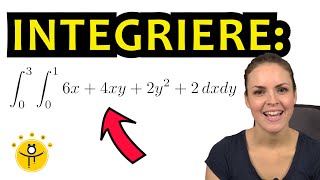 Mehrdimensionale INTEGRATION – Doppelintegral mit Grenzen bestimmtes Integral [upl. by Martguerita]