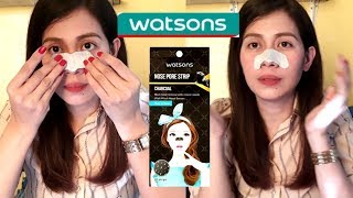 WATSONS NOSE PORE STRIP REVIEW [upl. by Niamart]