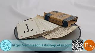 Vintage c1950s Lexicon Card Game with Original Instructions made by Waddingtons [upl. by Leonora]