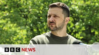 Ukraines President Zelensky cancels foreign trips as Russia advances in Kharkiv region  BBC News [upl. by Darill]