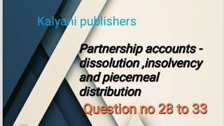 question no 28 to 33 insolvency [upl. by Lashondra]