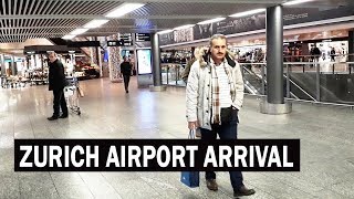 Zurich Airport Arrival Complete Tour  Zurich Airport Information Guide  Switzerland Travel Vlog [upl. by Golden774]