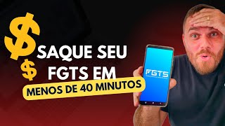 ✅ Como SACAR o FGTS em até 40 minutos pelo celular Atualizado 2024 [upl. by Nisa]