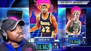 PULLING NEW DIAMOND CARD In PACK OPENING NBA 2K Mobile Season 4 AllDecade 80s [upl. by Enisamoht]