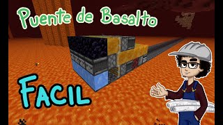 El puente de basalto MAS FACIL Maquina para puentes de basalto  Minecraft 116 [upl. by Dihaz911]