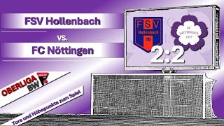 Oberliga BadenWürttemberg FSV Hollenbach  FCN 2  2 11 [upl. by Fitzpatrick]