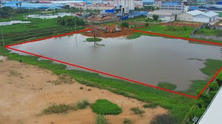 Update Amazing Power Billdozer Kumatsu D31p pushing soil Pour dry soil into flooded soil ampTruck 5Ton [upl. by Oalsinatse]