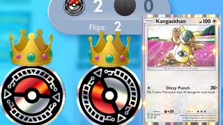 KANGASKHAN 3 DOUBLE HEADS COIN FLIP SECRET FOR THE WIN🤯👀🪙🪙🪙🪙🪙🪙 [upl. by Alyahc]