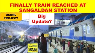 Finally Train Sangaldan Pahuch gyi l USBRL PROJECT Update l RailwayCivilEnggKnowledgePlatform [upl. by Garreth]