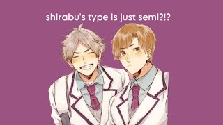 Semishira confession  haikyuu text skit \\ [upl. by Weed]